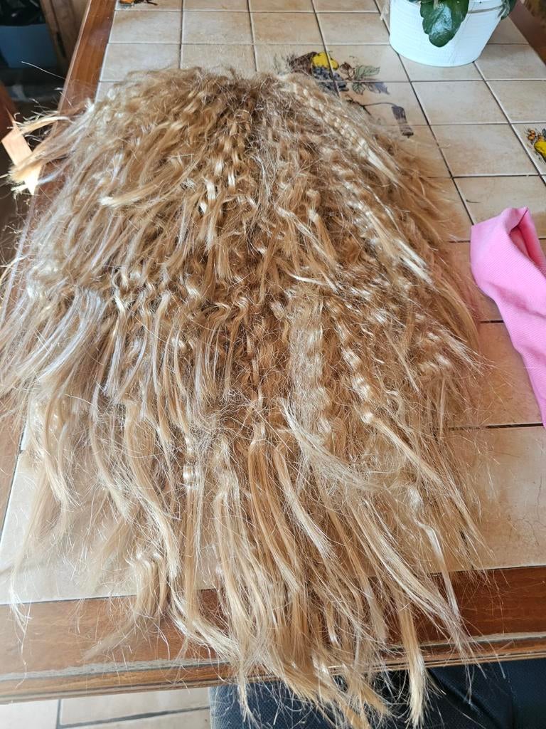 Perruque synthétique Bouclée Blond doré, Maison & Meubles, Accessoires pour la Maison | Fleurs séchées, Enlèvement