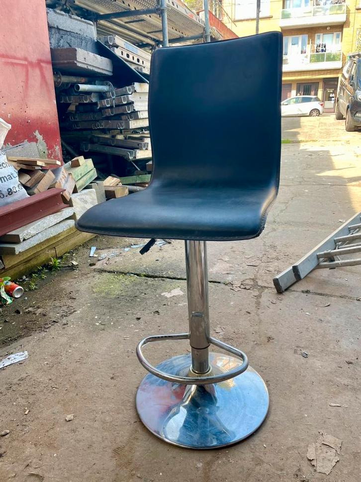 Chaise de bar (lot de 4), Maison & Meubles, Tabourets de bar, Utilisé, 60 à 90 cm, Synthétique, Métal, 4 tabourets, Réglable en hauteur