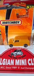 MINI AUSTIN VAN 1965 Orange MATCHBOX Neuf s/carton Blister, Ophalen of Verzenden, Nieuw, Auto
