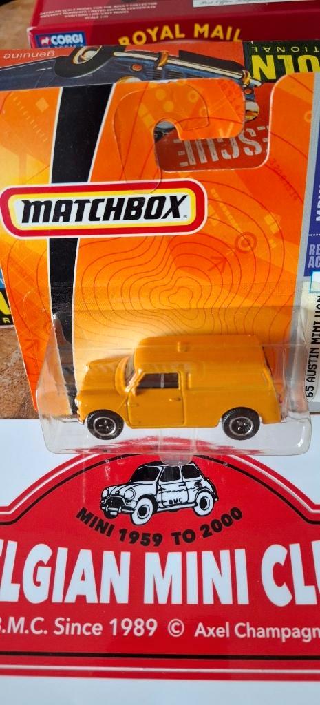 MINI AUSTIN VAN 1965 Orange MATCHBOX Neuf s/carton Blister, Hobby en Vrije tijd, Modelauto's | Overige schalen, Nieuw, Auto, Ophalen of Verzenden