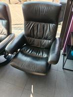 Twee zwarte stressless relax zetels, Huis en Inrichting, Fauteuils, Ophalen