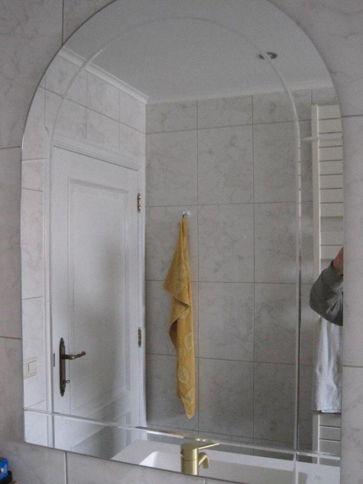 Geslepen Spiegel, Huis en Inrichting, Woonaccessoires | Spiegels, Zo goed als nieuw, 50 tot 75 cm, 100 tot 150 cm, Overige vormen