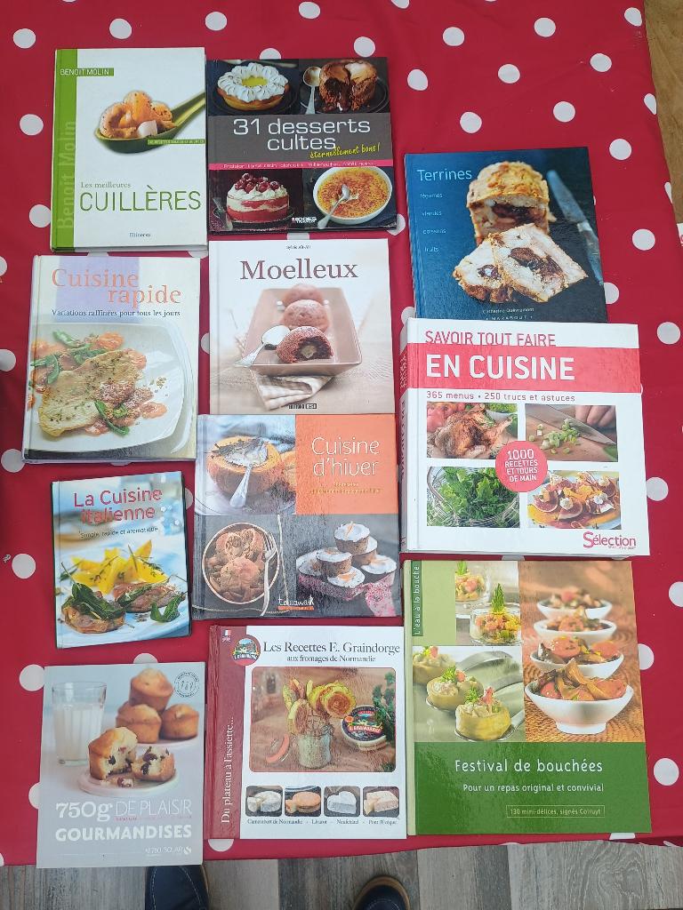 Lot livre de cuisine (unité ou lot), Enlèvement, Comme neuf, Autres types, Cuisine saine