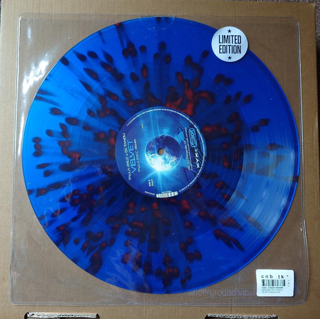 Talla 2XLC & DJ Tandu – Velvet (12'' Limited Blue-Red), Cd's en Dvd's, Vinyl | Dance en House, Nieuw in verpakking, Colored vinyl