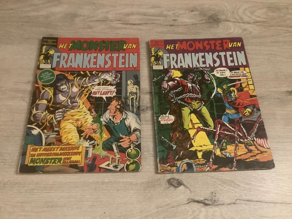 Het monster van Frankenstein verschillende strips, Boeken, Stripverhalen, Gelezen, Meerdere stripboeken, Ophalen of Verzenden