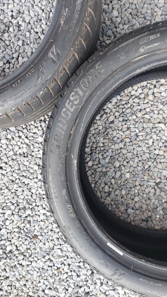 4 pneus Bridgestone 225 45 18 91W, Véhicule de tourisme, Pneus été, Enlèvement, Utilisé