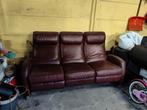 Gratis!!! Lederen 3 zit met links en recht relax, Huis en Inrichting, Ophalen, Gebruikt, Leer, Modern