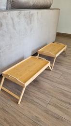 Twee Dienbladen op pootjes 50x30 cm, Ophalen of Verzenden, Nieuw, Rechthoekig, Hout