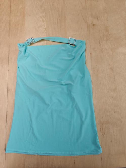 Turquoise haltertopje maat S, Kleding | Dames, Topjes, Zo goed als nieuw, Maat 36 (S), Blauw, Zonder mouw, Ophalen of Verzenden