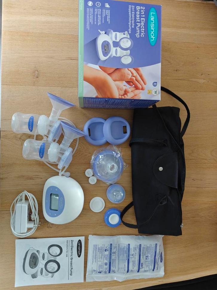 Lansinoh 2-in-1 Elektrische Borstkolf, Kinderen en Baby's, Babyvoeding en Toebehoren, Zo goed als nieuw, Borstkolf, Ophalen of Verzenden