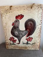 Gestileerde keramische plaat met haan, Ophalen of Verzenden