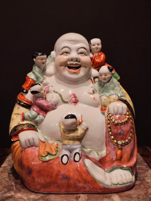 Exclusieve Porseleinen Boeddha uit Jingdezhen, Antiek en Kunst, Kunst | Niet-Westerse kunst, Ophalen of Verzenden