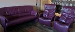 Salon cuir Jori, Huis en Inrichting, Zetels | Zetels, Ophalen, Gebruikt, Driepersoons, Leer