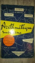 Vintage retro livre arithmétique moderne 1962, Utilisé, Enlèvement ou Envoi