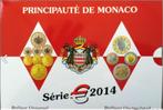 Monaco BU set 0,01 cent tot 2 euro 2014, Timbres & Monnaies, Monnaies | Europe | Monnaies euro, Autres valeurs, Série, Enlèvement