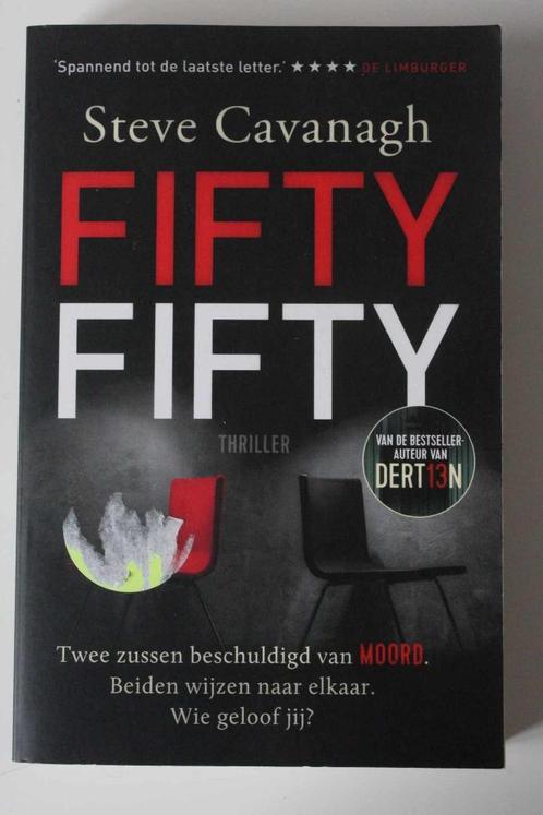 “Fiftyfifty” van Steve Cavanagh (Thriller, 2021), Boeken, Thrillers, Zo goed als nieuw, Ophalen of Verzenden
