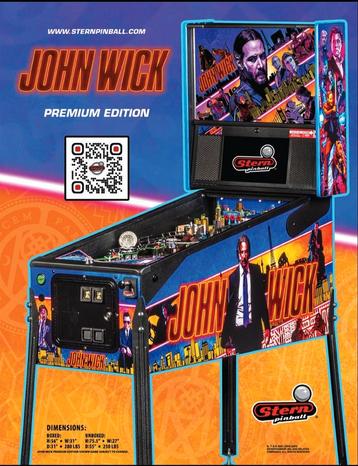 ACHTERSTEVEN FLIPPER JOHN WICK  beschikbaar voor biedingen