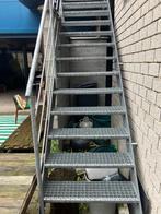 Gegalvaniseerde trap voor werf of nooduitgang, Doe-het-zelf en Bouw, Ladders en Trappen, Ophalen, Gebruikt, Trap