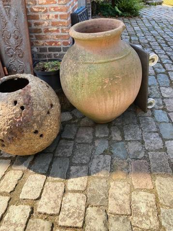 oude terracotta tuinvaas pot bloempot vaas 80 cm H beschikbaar voor biedingen