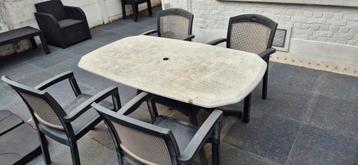 Tuintafelset  & 6 stoelen beschikbaar voor biedingen