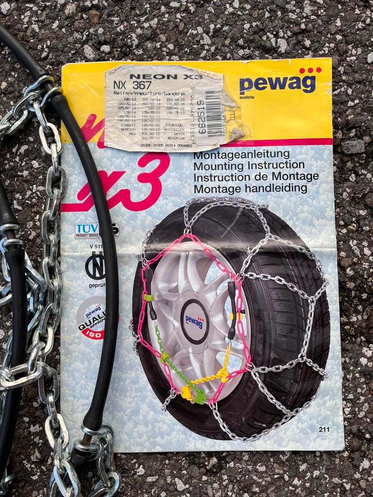 Sneeuwkettingen Pewag Neon X3, Auto diversen, Sneeuwkettingen, Nieuw, Ophalen of Verzenden