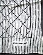 Delvaux zijden sjaal in wit en blauw, Maat 46/48 (XL) of groter, Ophalen of Verzenden, Delvaux, Sjaal