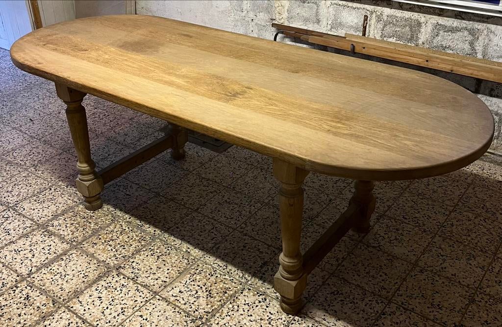 Table salle à manger en chêne massif, Antiquités & Art, Enlèvement