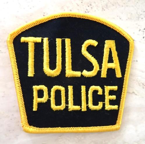 Patch Tulsa Police. Oklahoma, VS. Verzameld in 1980, Verzamelen, Complete verzamelingen en Collecties, Ophalen of Verzenden
