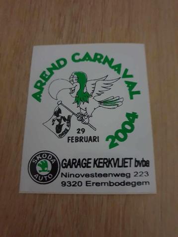 Sticker Arend carnaval Aalst 2004