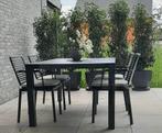 Zeer kwalitatieve tuinset Bristol: tafel, 4 stoelen, kussens