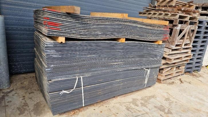 Kunststof Rijplaten Gebruikte, Doe-het-zelf en Bouw, Platen en Panelen, Gebruikt, Overige materialen, Ophalen