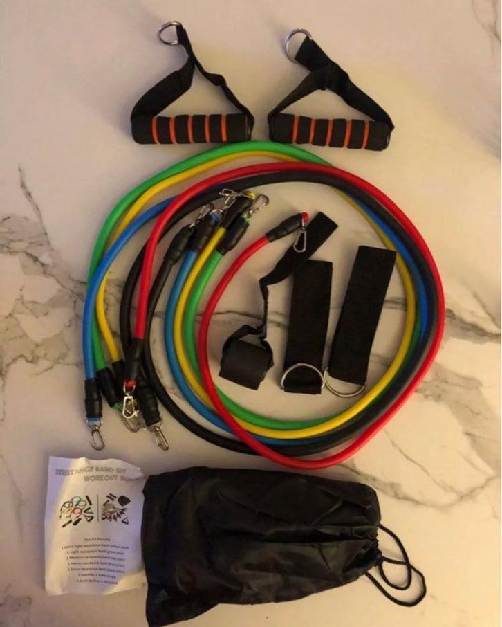 Bandes de résistances élastiques musculation neuves, Sports & Fitness, Équipement de fitness, Neuf, Enlèvement ou Envoi