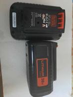 4- Black Decker 36 volt 2,0 Ah batterij met oplader, Ophalen of Verzenden, Zo goed als nieuw