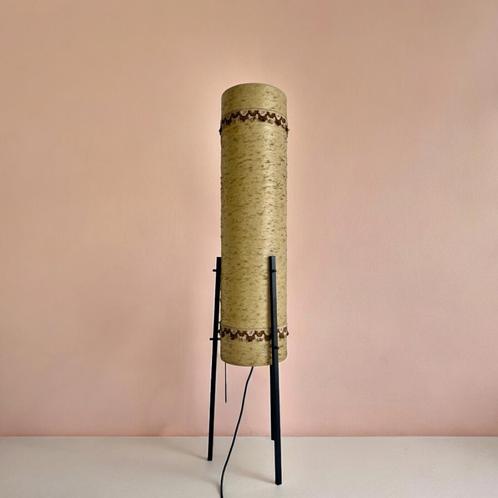 Vintage raket staanlamp Dame & Co in glasvezel & stalen pote, Antiek en Kunst, Antiek | Verlichting, Ophalen of Verzenden