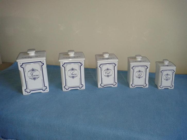 5-delige kruidenset   ( keramiek ), Antiek en Kunst, Curiosa en Brocante, Ophalen