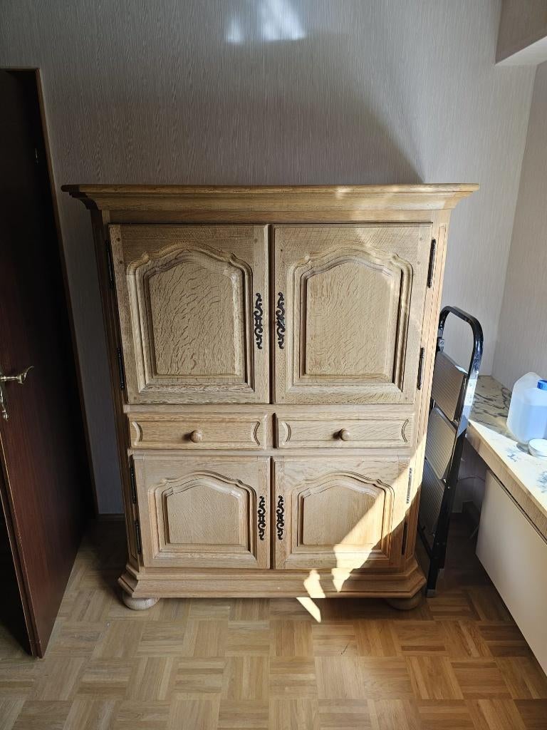 Meuble TV en chêne massif – excellente qualité, Maison & Meubles, Armoires | Mobilier de télévision, Enlèvement ou Envoi, 100 à 150 cm