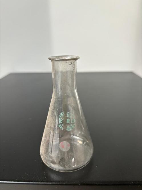 Vintage Labo Apotheker Erlenmeyer Geblazen 10 cl jaren 30, Antiek en Kunst, Curiosa en Brocante, Ophalen of Verzenden