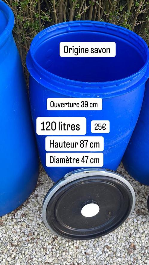 Vat wasblik plastic vat 60l 120l 220l 240l 260l, Tuin en Terras, Regentonnen, Zo goed als nieuw, Kunststof, 75 tot 150 liter, Met kraantje