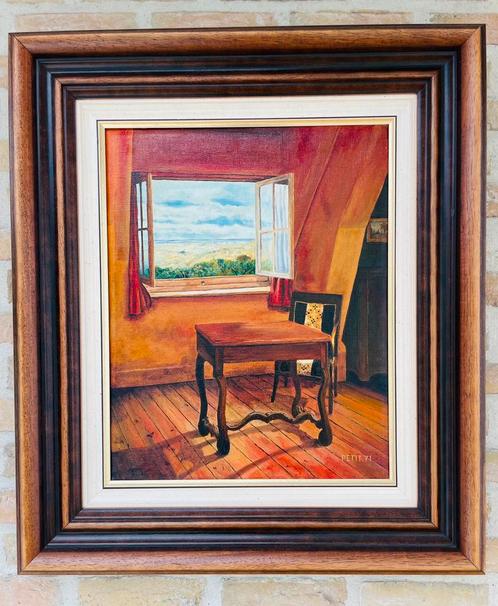 Uniek Kunstwerk van A. Petit (1971), Antiek en Kunst, Kunst | Schilderijen | Klassiek, Ophalen