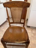 Keukenstoelen (4 stuks), Ophalen, Riet of Rotan, Bruin, Klassiek