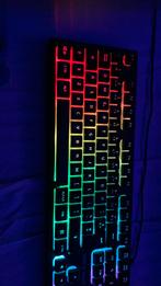Gaming toetsenbord 100% met rgb verlichting., Comme neuf, Clavier gamer, Spirit of gaming, Filaire