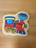 Houten legpuzzel – trein, Kinderen en Baby's, Speelgoed | Kinderpuzzels, Van hout, Minder dan 10 stukjes, Gebruikt, 6 maanden tot 2 jaar