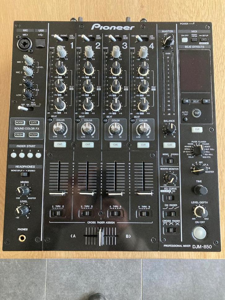 Pioneer DJM 850 Professionele DJ-mixer / mengtafel, Muziek en Instrumenten, Dj-sets en Draaitafels, Zo goed als nieuw, Dj-set