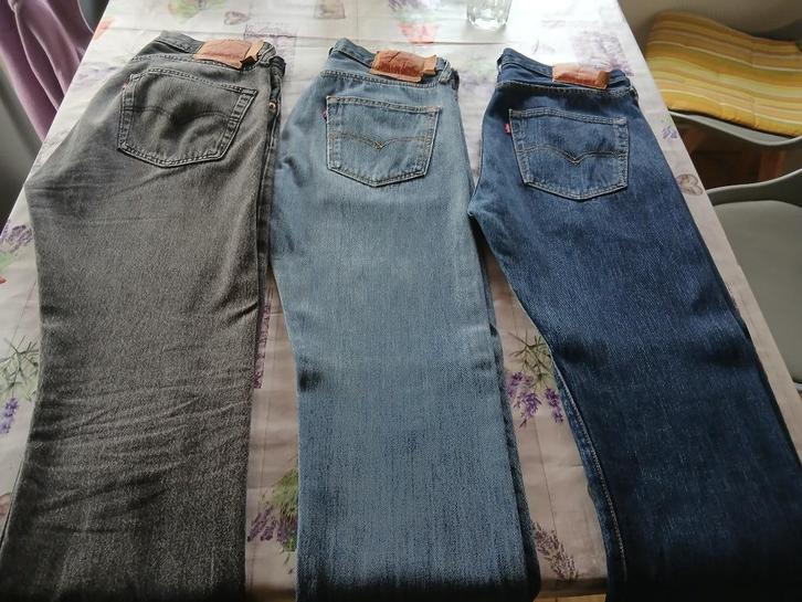 Jeans levi's 501 regular, Kleding | Heren, Spijkerbroeken en Jeans, Zo goed als nieuw, Blauw, Ophalen
