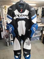 Blauw wit IXON lederen pak, Motoren, Kleding | Motorkleding, Nieuw met kaartje, Overall, Ixon, Heren