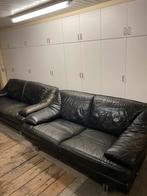 Lederen salon “natuzzi”, Huis en Inrichting, Zetels | Zetels, Ophalen, Gebruikt, Rechte bank, Leer