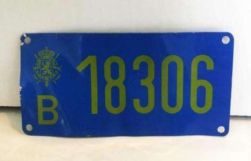 Plaque d'immatriculation Enamel Boat Vessel Belgian Rare ❗😎, Antiquités & Art, Antiquités | Email, Enlèvement ou Envoi