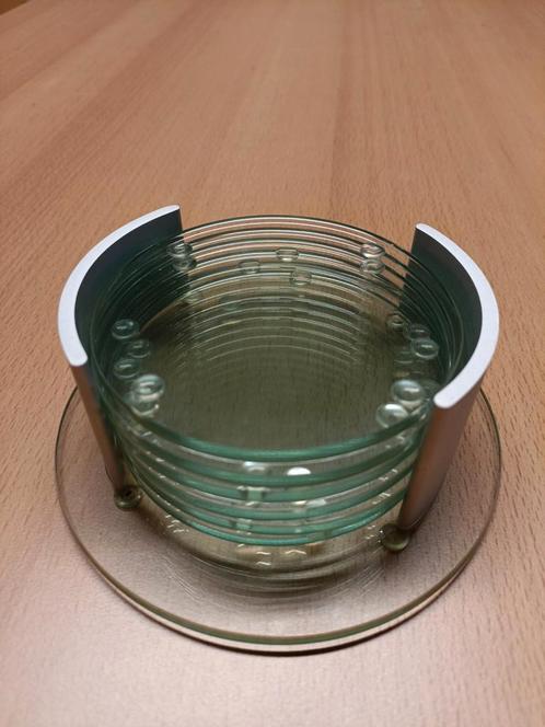 Mooie elegante onderzetters in glas, Huis en Inrichting, Woonaccessoires | Onderzetters, Ophalen of Verzenden