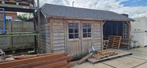 tuinhuis eind seizoen, Tuin en Terras, Tuinhuizen, Gebruikt, Tuinhuis, Hout, 500 cm of meer, 200 tot 400 cm, 3 ramen of meer, Met overkapping
