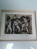 ets litho Dolf Jaspers proefdruk, Antiek en Kunst, Kunst | Etsen en Gravures, Ophalen